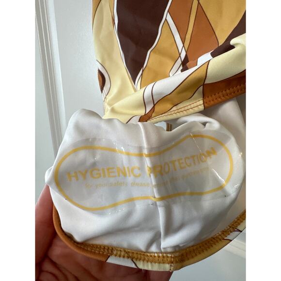 Anthropologie NWT Faithfull Gabriela One-Piece Swimsuit Sassari Print Size 8 - Picture 8 of 10